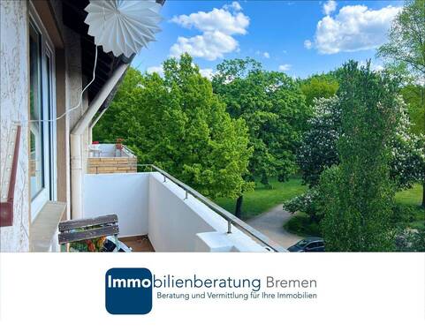 Immobilienberatung Bremen - Vermietete Drei-Zimmer-Wohnung mit zwei Balkonen und Garage