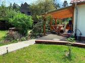 Blick auf die Terrasse - 4 Zimmer Einfamilienhaus in Angermünde
