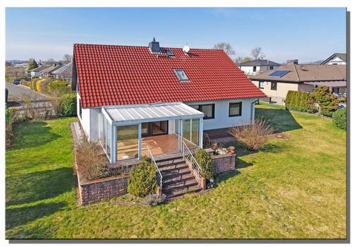 Titel 1 - Großes Okal Fertighaus auf 1075 m² Grdst. Top-Lage Fuldatal