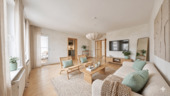 Wohnzimmer - Einrichtungsbeispiel - 2 Zimmer Etagenwohnung zum Kaufen in Pirna