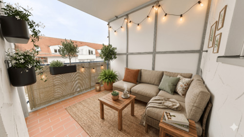 Balkon - Einrichtungsbeispiel - 