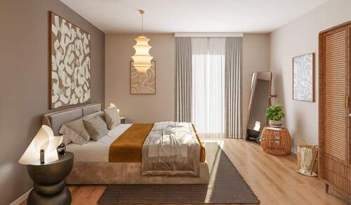 Gemütliches Schlafzimmer - 3 Zimmer Etagenwohnung zum Kaufen in Düsseldorf