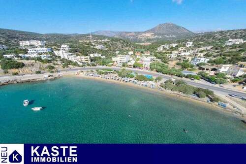 Titel - Zwei Baugrundstücke mit Meerblick in Strandnähe auf Kreta.