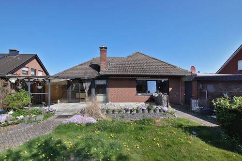 Ansicht Garten - Einfamilienhaus mit 99,40 m&sup2; in Metelen zum Kaufen