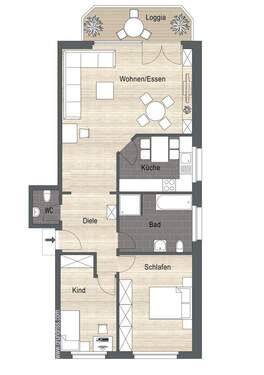 Obergeschoss rechts - 