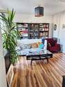 Wohnzimmer - Wohnung mit Dachterrasse Nähe Volksgarten