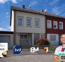 Ruhig gelegenes Reiheneckhaus in Augsburg-Haunstetten - einzugsbereit mit Modernisierungspotenzial