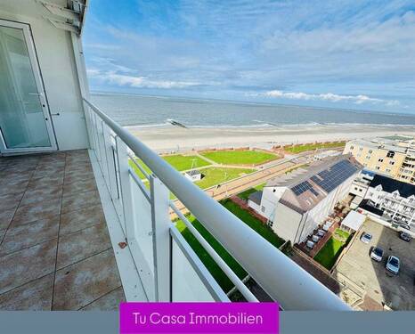 Aussicht - Glück hat 4 Buchstaben - MEER -Wohnung mit Balkon Meerblick PKW Stellplatz