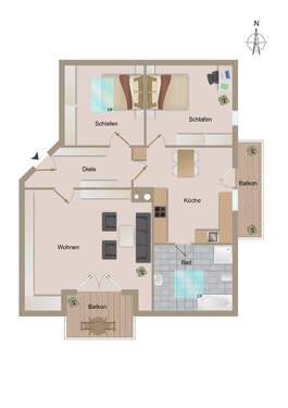 nicht maßstabsgetreu - 