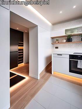 Küche mit Abstellraum - 