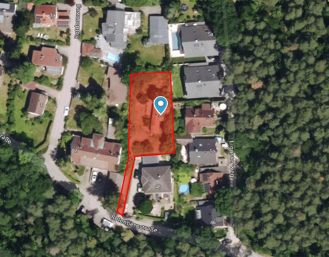 Grundstück gesamt ca. 945qm (Skizze) - Grundstück in Schwabach