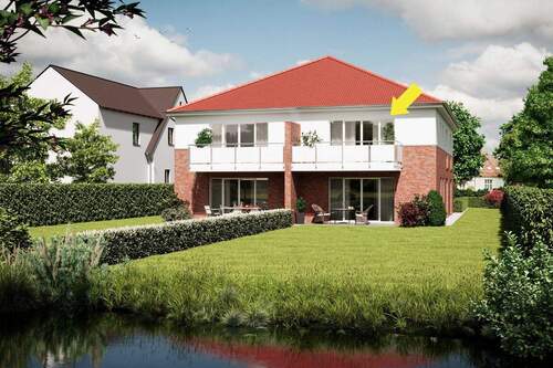 Bild 1 - Hochwertige Neubauwohnung - zentral mit Blick auf die Wörpe
