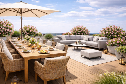 Rooftop Lounge - Freiraum am Lietzensee. Dachneubau mit Sonnenlounge