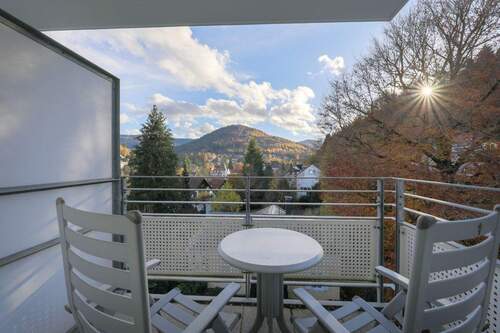 Balkon Schlafzimmer - 2 Zimmer Etagenwohnung in Bad Herrenalb