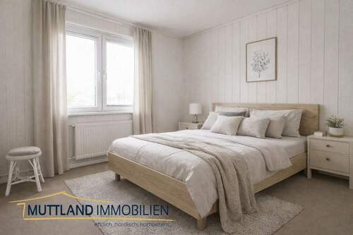 Schlafzimmer - KI umgestaltet - 