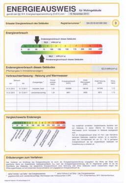Auszug Energieausweis - 