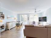 Blick in den Wohn-Essbereich - Etagenwohnung mit 46,00 m&sup2; in Prerow zum Kaufen