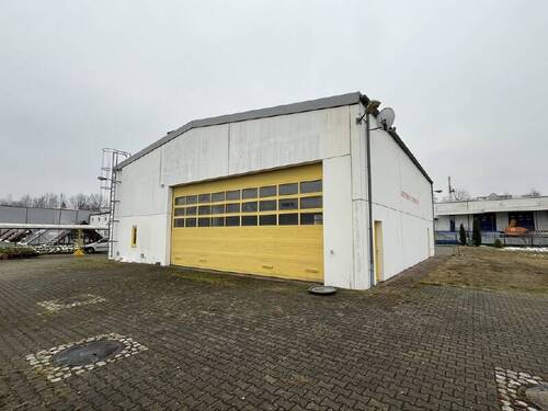 Ansicht - Grundstück mit kleiner Halle mit Büro, Carports und Stellfläche kaufen