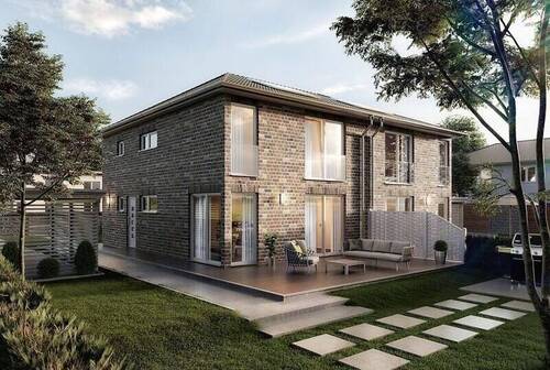 Doppelhaus-Aura-136-Walmdach-Klinker-1.jpg - Hausbau leicht gemacht – Wir begleiten Sie Schritt für Schritt