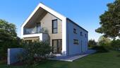 Ansicht Garten Trespa - Einfamilienhaus mit 183,00 m&sup2; in Losheim am See zum Kaufen