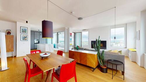 Wohn-/ Essbereich Ansicht II - 2 Zimmer Etagenwohnung in Frankfurt am Main