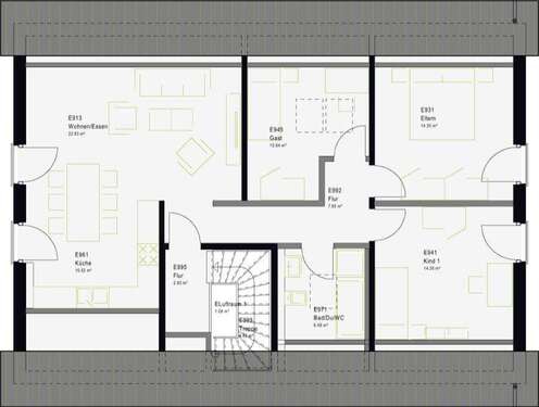Wohnung Dachgeschoss - 