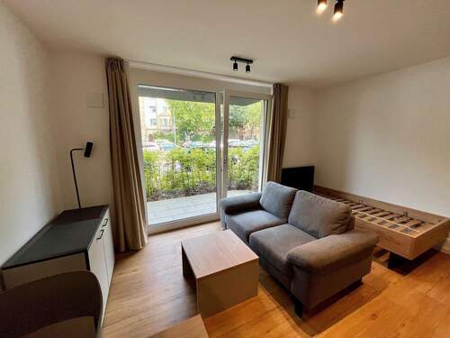 Wohnbereich - 1 Zimmer Terrassenwohnung zur Miete in Fürth