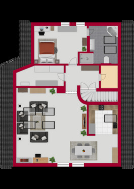 Dachgeschosswohnung - 