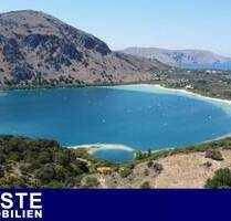 Exklusives Grundstück mit atemberaubendem Meer-, See- und Bergblick am Kournas-See, Kreta