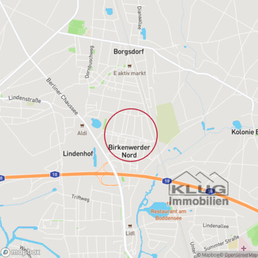 Karte - Grundstück in Borgsdorf