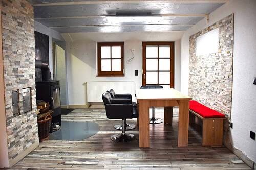 Esszimmer mit Kamin - Einfamilienhaus mit 140,00 m² in Haigerloch-Owingen zum Kaufen