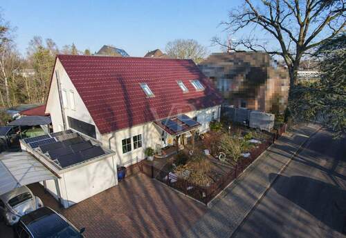 Vorderansicht Luft - 9 Zimmer Mehrfamilienhaus, Wohnhaus in Celle