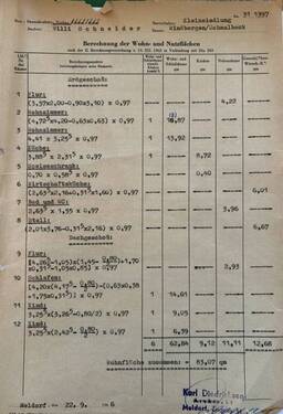 Wohnflächenberechnung - 