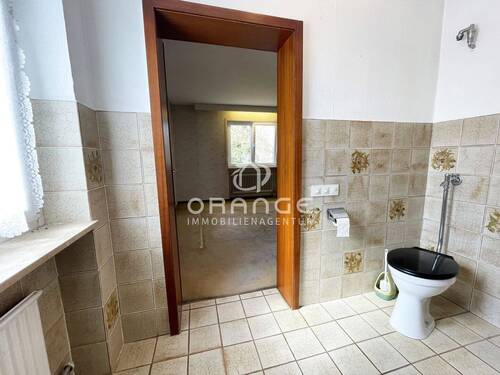 ...zur abgemauerten Toilette... - 