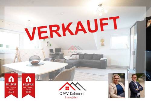 VERKAUFT - Charmante 3-Zimmer-Dachgeschosswohnung mit herrlichen Ausblick und eigenem Stellplatz in Nendingen