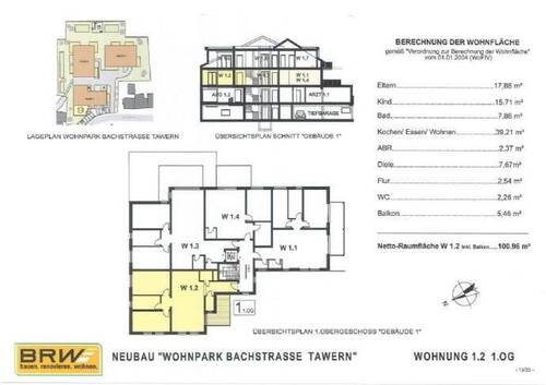 Bild 3 - 3 Zimmer Etagenwohnung in Tawern