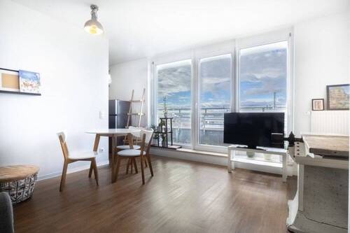 Wohnzimmer -/ Esszimmer - Etagenwohnung mit 60,60 m² in Oberschleißheim zur Miete