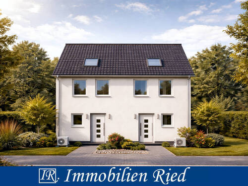 Hausansicht - Moderne, schlüsselfertige Doppelhaushälfte (Neubau), absolut ruhig gelegen in Olching nahe München