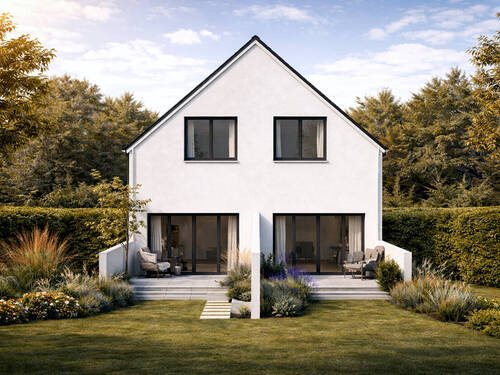 Hausansicht-2 - 5 Zimmer Doppelhaushälfte zum Kaufen in Olching