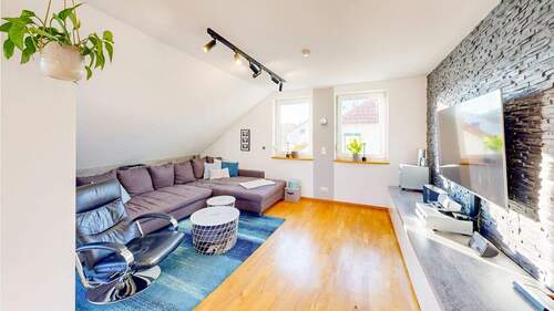 Wohnzimmer - Etagenwohnung mit 139,00 m&sup2; in Eisingen zum Kaufen