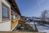 Blick von der Terrasse im Obergeschoss - 