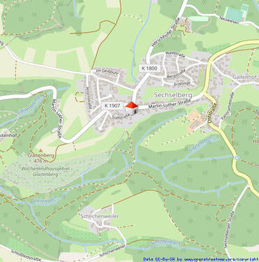 Lageplan - 4 Zimmer Etagenwohnung zum Kaufen in Althütte / Sechselberg