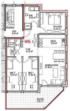 OG WHG 4 - Etagenwohnung mit 110,80 m&sup2; in Althütte / Sechselberg zum Kaufen