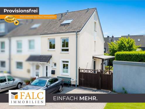 Haus Vorder Ansicht - Gepflegtes Reiheneckhaus mit Garten und 3 Stellplätzen in ruhiger Lage von Köln-Holweide