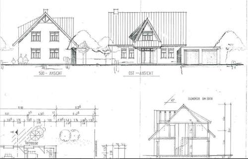 Ansichten und Querschnitt - 