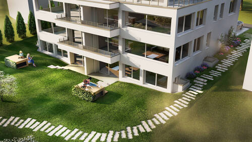 Gartengeschosswohnung unten rechts - Gartenwohnung für Naturliebhaber
