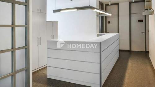 Eingangsbereich Praxis - 1 - 1 Zimmer Mehrfamilienhaus, Wohnhaus zum Kaufen in Offenbach am Main
