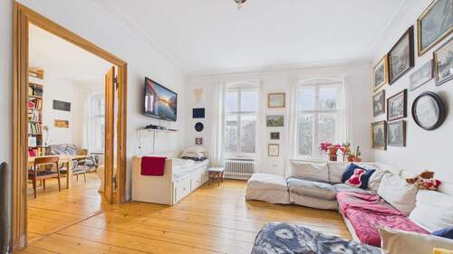 Schlafzimmer - Charmante 3-Zimmer-Altbauwohnung mit Balkon in Berlin-Schöneberg