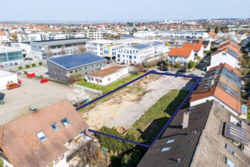 Drohnenaufnahme - Grundstück in Asperg zum Kaufen