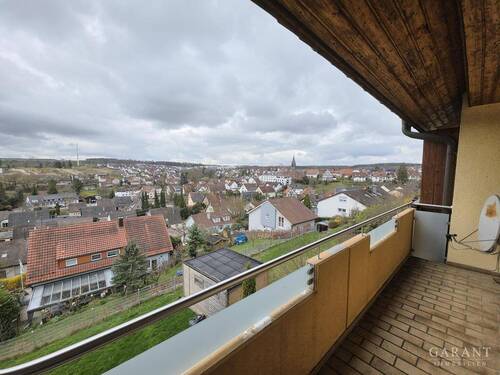 Balkonaussicht3 EG - Doppelhaushälfte mit 156,00 m&sup2; in Wimsheim zum Kaufen